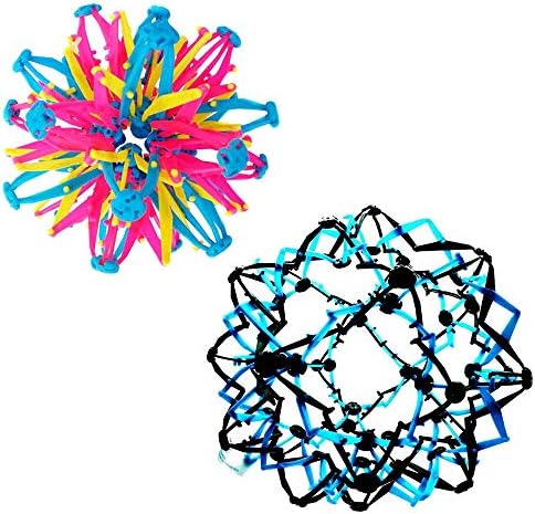 2 Pcs Expandable Balls,Hand Catch Breathing Flower Balls,Great Expanding Sphere Toy,for Stress Relief and Anxiety(Random Color)