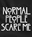 Tstars Normal People Scare Me Women's Hoodie X-Large Black