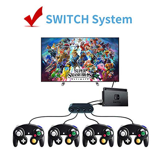 image for 【2019 Upgraded】 Switch Gamecube Controller Adapter, Lxuemlu Super 