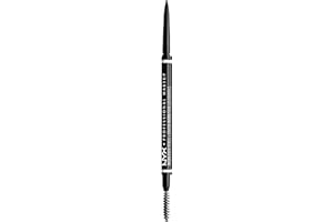 NYX Professional Makeup Micro Brow Pencil, Dual- Ended Eyebrow Pencil, With Integrated Spoolie, For Natural Looking Brows, Ve