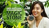 April Skin Magic Stone Natural Cleansing Soap Charcoal Soap Korea Beauty (Charcoal Natural Magic Stone Soap)