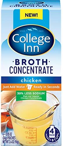 College Inn 30% Less Sodium Chicken Broth Concentrate Pouches, 0.85-Ounce, 4-Pack
