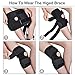 Knee Brace, Relieves and Supports Meniscus Tear, Arthritis, PCL, ACL, LCL, MCL, Tendinitis Pain, Running, Sports Play, Open Patella Dual Stabilizers, Neoprene Brace, Non-Slip Straps (One Size, Black)