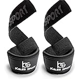 Weight Lifting Padded Wrist Straps - Men & Women - Deadlift, Olympic Weightlifting, Power Training, Heavy Duty Gym Workout, Powerlifting, Bodybuilding, Barbell Deadlifting, CrossFit Bar - Best Grip