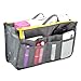 RuiChy World Pride Nylon Handbag Insert Comestic Gadget Purse Organizer (Grey)