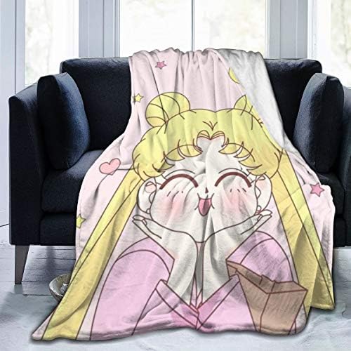 Early Morning Glow Sailor Moon Super Soft Fuzzy Light Weight Warm Blanket for Bed Couch Chair Fall Winter Spring Living Room Multiple Sizes,60"" x50