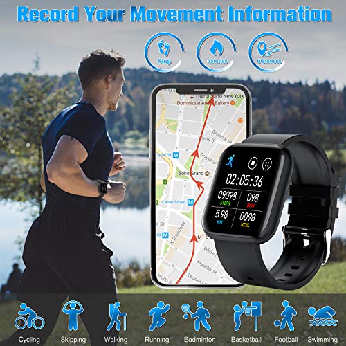 Amokeoo Smart Watch,Fitness Watch Activity Tracker with Heart Rate