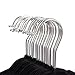 Juvale Kids & Baby Size Ultra Thin No Slip Velvet Hangers, Black, Set of 50 for Kids Dresses, Shirts, Sweaters and Pants - 11 Inch