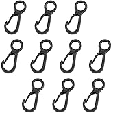 10pcs Plastic Snap Clip Hook Camping Carabiner Buckle Outdoor Tent Accessories Multifunction Snap Hook Camping Equipment Heavy Duty Plastic