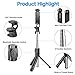 Selfie Stick Tripod, FoPcc Bluetooth Extendable Selfie Stick with Wireless Remote Shutter and Integrated Tripod Stand Selfie Stick for iPhone Xs/X/iPhone 8/8 Plus/iPhone 7/7 Plus, Galaxy S9/S8, More