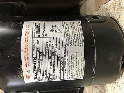 A.O.Smith pool spa pump electric motor 3HP 230V 3450RPM