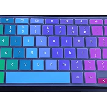 Colorful Keyboard Skin Cover for 2019/2018/2017 Newest Acer Premium R11 11.6 / Chromebook 11 CB3-131 CB3-132 / Chromebook R 11 CB5-132T / 13.3