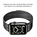 Watch Band, Milanese Loop Stainless Steel Replacement Iwatch Band For   Watch Band 42mm Series 1&2 (Black)