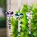 H&D HYALINE & DORA Crystals Ornaments Chandelier Crystals Hanging Prisms Fengshui Suncatcher Rainbow Pendant Maker Car Charm (a Set of 3)