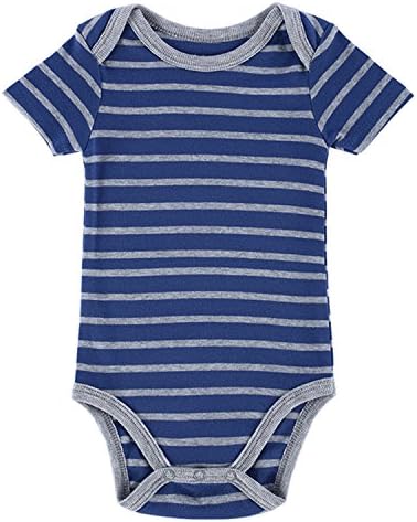 HONGJUYUAN Baby Boys' Short Sleeve 100% Cotton Summer Clothes Rompers Bodysuit Sleepsuit 15106 (0-3M)