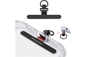 Turkalla Phone Tether Tab,360° Rotatable Ultra-thin 0.2mm Bending Design Universal Stainless Steel Phone Lanyard Metal Patch