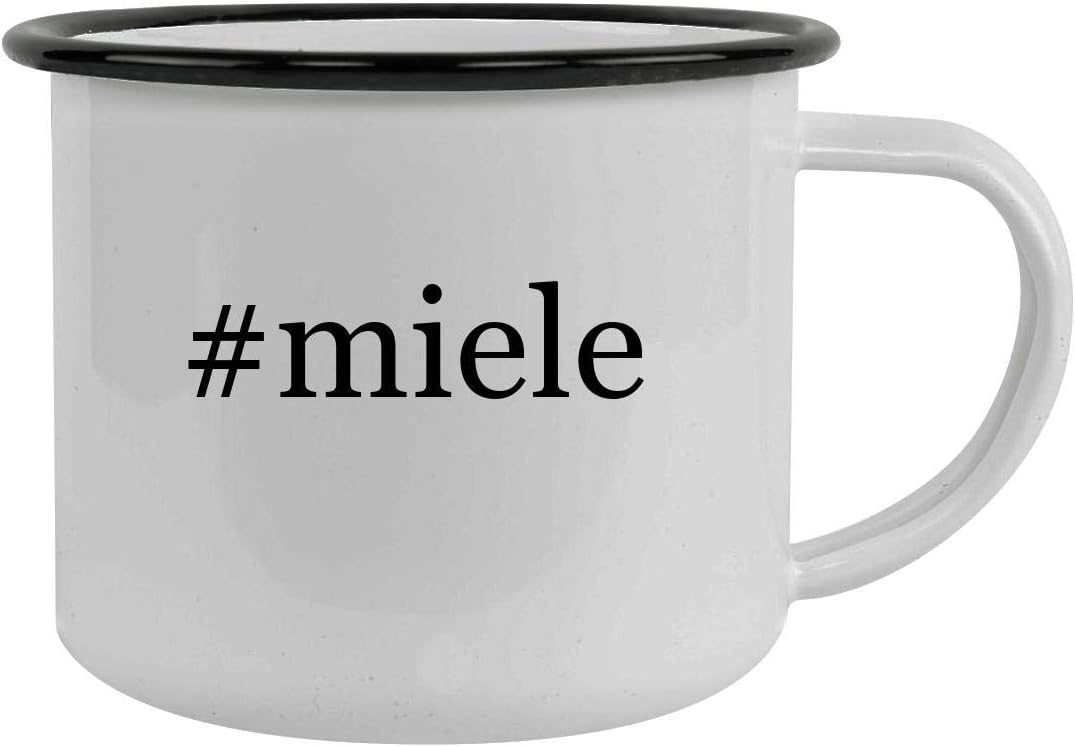 #miele - 12oz Hashtag Stainless Steel Camping Mug, Black