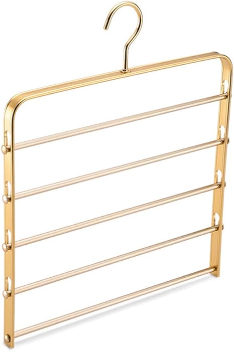 Amazon Co Jp ハンガーズボンハンガー スカートハンガー クリップ ハンガー ハンガーマルチレイヤーパンツスラックハンガー 服パンツスイングアームパンツハンガークローゼット収納ズボンジーンズスカーフぶら下げ 省スペース 色 ゴールド ホーム キッチン