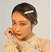 IRUMENG 8Pcs Sweet Artificial Pearl Hair Clips Barrettes Wedding Decorative Bridal Bobby Butterfly Bow Hair Pins for Women Girls Ladies