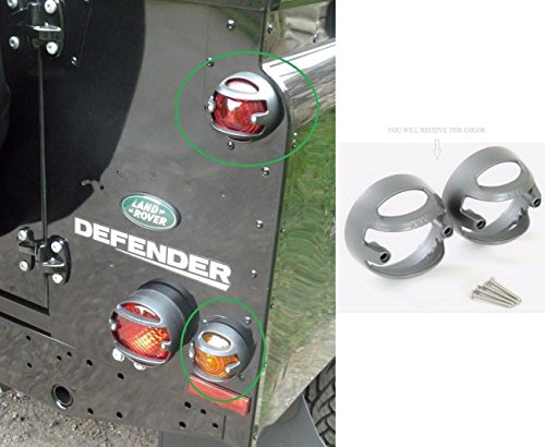 LAND ROVER DEFENDER 90 / 110 MODEL KBX REAR LAMP 72MM GUARDS - PAIR PART: KBX7401S