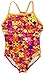 Speedo Girls Thin Strap One Piece Swimsuit Diamond Dot Size 12 Pink