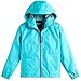 wantdo Girl's Waterproof Rain Jacket Windproof Hooded Raincoat Lightweight Windbreaker