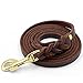 FAIRWIN Leather Dog Leash - 6 Ft Heavy Duty Braided Leash for Large, Medium & Small Dogs (S: 1/2