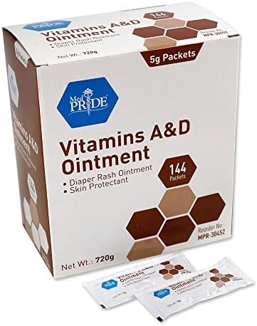 Medpride Vitamin A &amp; D 5g. Foil Packets - 6/144/cs.