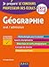 Géographie : Concours Professeur des écoles oral/admission by