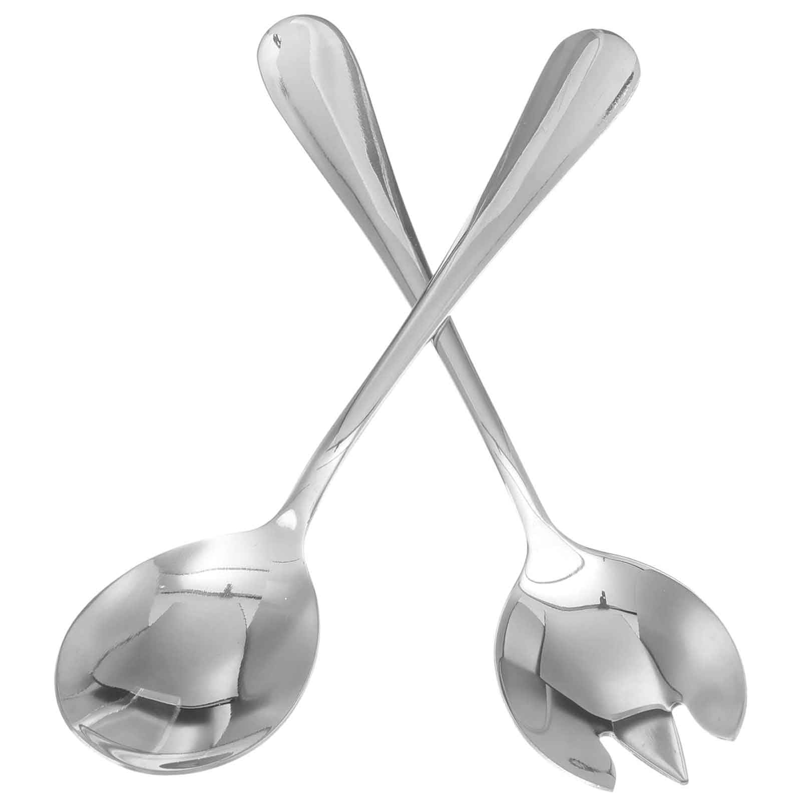 Pack of 2 Salad Servers, Stainless Steel Salad Serving Set, Salad Servers, Salad Spoon, Salad Fork
