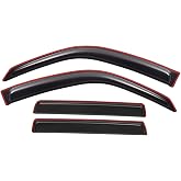 Lightronic Extra Durable Clip-on in-Channel Auto Vent Window Visor, Fits 1996-2002 Toyota 4Runner, UV Protection Rain Guard, Original Wind Deflector, No-Drill Easy Install, Dark Smoke, 4-Pcs