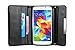Galaxy S5 Case,By Caseland Galaxy S5 I9600 Handbag Wallet Case Diamond Squares Hard Leather Crystal Button With Chain Case For Galaxy S5 Black