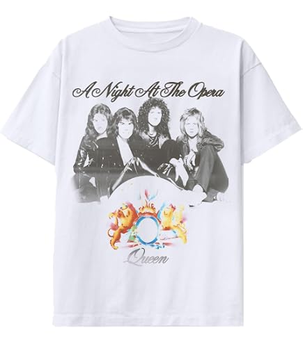 Amazon.com: Queen 'News of The World' (Grey) Burnout T-Shirt
