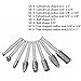 Drillpro 8 Pcs Double Cut Carbide Rotary Burr Set 6mm (0.24 inch) Shank File Power Tools Double Cut
