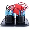 Amarine-made-Blue-LED-light-indicator-Waterproof-4-gang-rocker-switch-Panel-Double-USB-Power-Charger-Adapter-12V-Cigarette-Lighter-Socket-for-Marine-Boat-CarMarinePN-R4S2