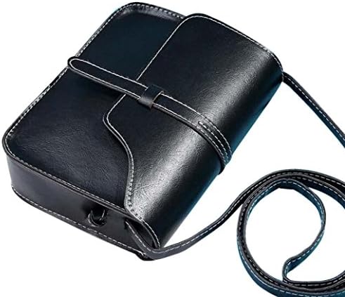 Women Crossbody Bag, Clearance! Tloowy Teen Girl Vintage Faux Leather Shoulder Bag Handbags Purse (Black)