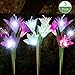 YiFi-Tek Outdoor Garden Solar Lights, Purple/White/Pink