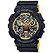 Casio G-Shock Men's Analog-Digital Black & Yellow Resin Strap Watch GA100BY-1A