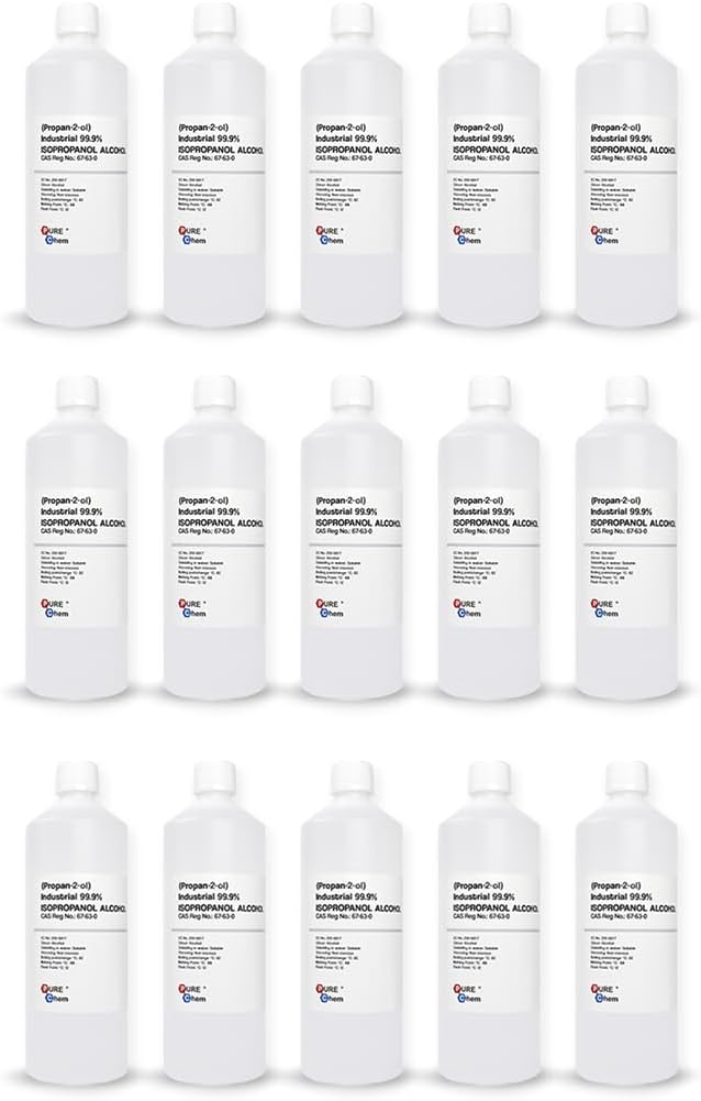 Pure Chem Isopropanol IPA 99.99% White 15 x 1L Alcohol
