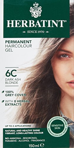 Herbatint 150 ml Number 6C Dark Ash Blonde Permanent Herbal Hair Colour Gel by Herbatint