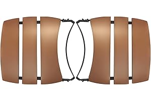 Quantfire Side Shelves Big Green Egg Accessories, Composite 3 Slat Egg Mates for Large Big Green Egg with Folding Side Shelves Replacement Parts Grill & Smoker Accessories