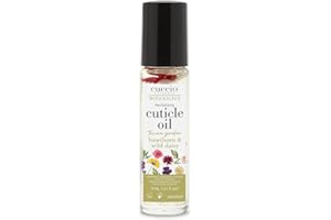 Cuccio Naturale Roll-On Cuticle Oil – Hawthorn & Wild Daisy Scent, 0.31 Fl Oz Travel Rollerball – Revitalizing Cold-Pressed Oils for Dry Cuticles, Nourishing Hydration with Real Flowers & Botanicals