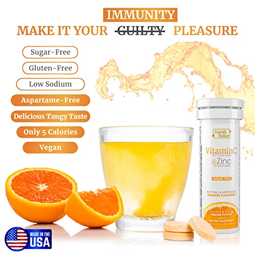 SIGNIFY NATURE Vitamin C 1000mg Effervescent Tablets Potent Immune