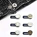 Elastic Pants Waist Extender 6-Pack,Jeans Pants Button Extender Set by Lohas Select