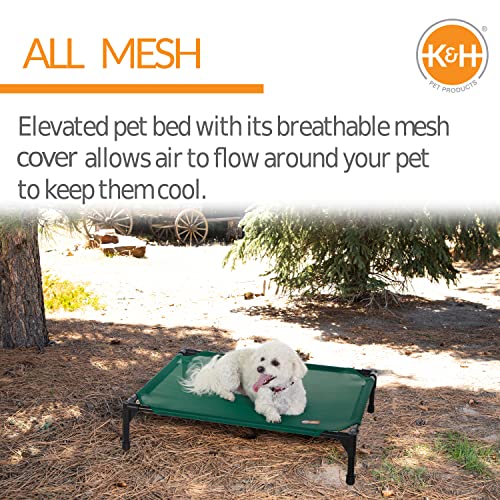 K&H Pet Products Elevated Outdoor Dog Cot Bed, Raised Cooling Bed with