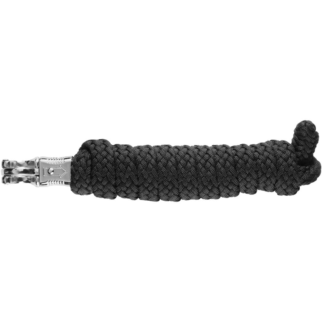 USG Lead Rope with Panic Hook, 2 m, Black