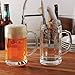 Circleware 55673 Glass Beer Mugs with Handle, Set of 2 Heavy Base Fun Entertainment Glassware Beverage Drinking Cups for Water, Wine, Juice and Bar Dining Decor Novelty Gift, 16.4 oz, Downtown Pub 2pc