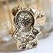 Acxico Lovely Panda Crystal Diamond Inlay Metal Pendant Necklace