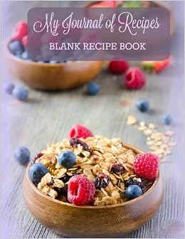 Blank Recipe Book My Journal Of Recipes Jumbo Size Blank - 