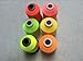 Sinbel Polyester Embroidery Thread 6 Neon Fluorescent Colors 1000Meters/1100Yards Per Spool for Brother Babylock Janome Singer Pfaff Husqvaran Bernina Machines